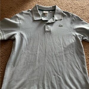 Lacoste Le Fleur Tyler The Creator Unisex Limited Blue Striped Polo Size Large